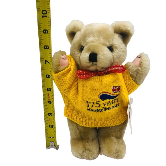 Channel Island Toys Teddy Bear Posable Plush Knit Sweater Yellow Sea Rescues - Picture 11 of 11